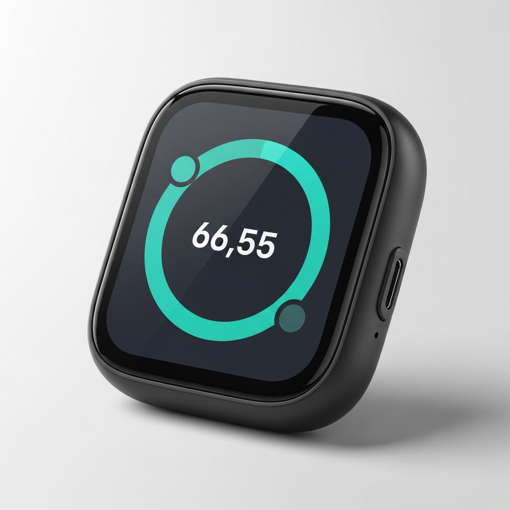 Exposio Pro Tracker mit Anspannungswert auf dem Display